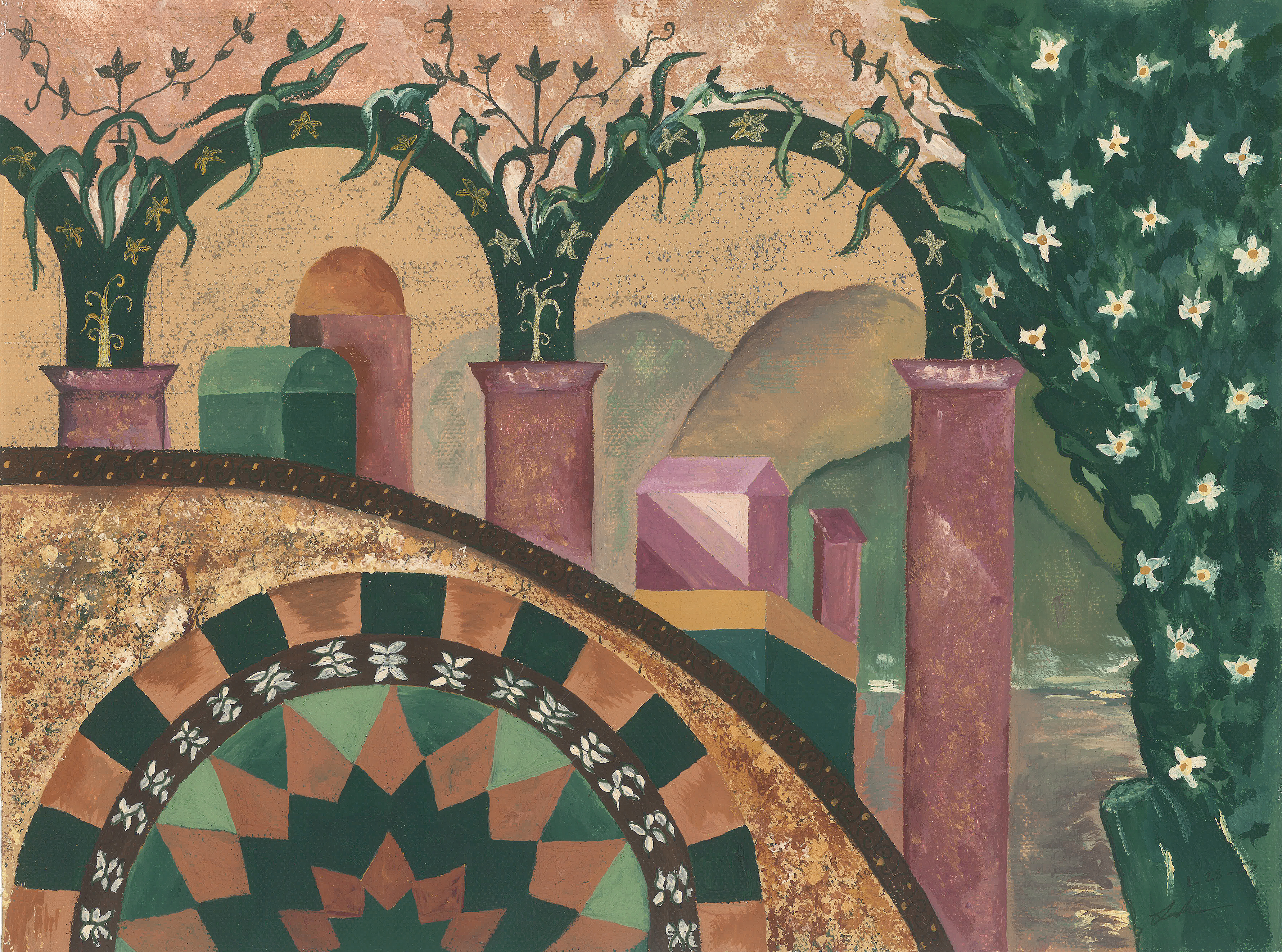 Echoes of Damascus: A Reimagining of Umayyad Mosque Art